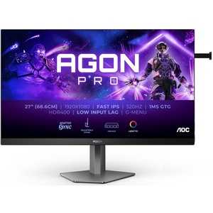 AG276FK - AOC Agon Pro AG276FK - 27" FHD 16:9 0.3ms 520Hz IPS - 2x HDMI et 2x DP