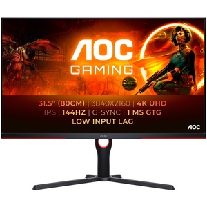 U32G3X/BK - AOC Agon U32G3X/BK - 31.5" 16:9 UHD 4K 1ms 144Hz IPS - 2x HDMI et 2x DP