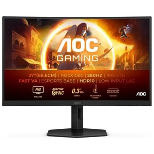 C27G4ZXU - AOC C27G4ZXU - 27" incurvé 1500R FHD 16:9 1ms 280Hz VA - 2x HDMI et dP