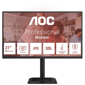 Q27E4U - AOC Q27E4U - 27" QHD 16:9 4ms 120Hz IPS - HDMI et DP