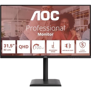 Q32E4U - AOC Q32E4U - 31.5" QHD 16:9 4ms 100Hz IPS - 2x HDMI et DP