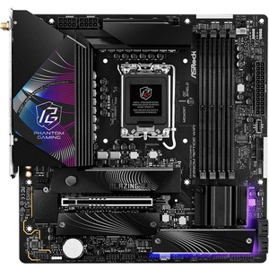 90-MXBPK0-A0UAYZ - ASRock Phantom Gaming Z890M Riptide WiFi - Carte mère Intel LGA1851 µATX Z890 DDR5 Wi-Fi