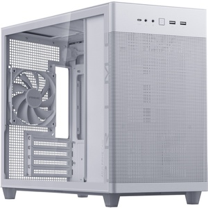 90DC00G3-B39010 - Asus Prime AP201 Tempered Glass White - Boîtier µATX blanc avec fenêtre