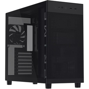 90DC00V0-B39010 - Asus Prime AP303 Black - Tempered Glass Panel - Boîtier ATX avec fenêtre