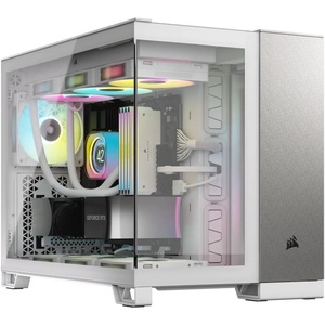 CC-9011289-WW - Corsair 2500X White/Satin Gray Aluminium - Boîtier µATX blanc avec fenêtre