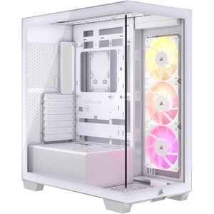 CC-9011279-WW - Corsair 3500X ARGB White - Boîtier ATX blanc avec fenêtre