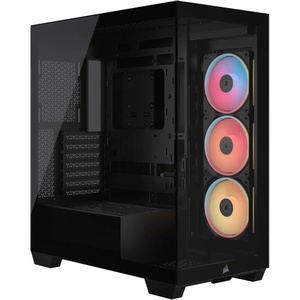CC-9011324-WW - Corsair 3500X LX-R RGB iCUE Link Black - Boîtier E-ATX avec fenêtre