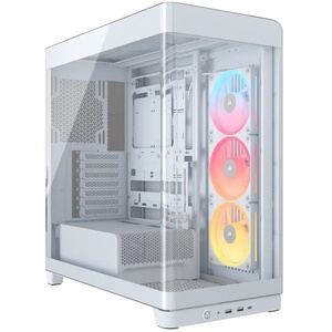 CC-9011317-WW - Corsair Frame 4500X LX-R RGB White - Boîtier ATX blanc avec fenêtre