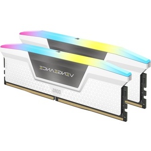 CMH32GX5M2B6200C36W - Corsair Vengeance RGB - Kit mémoire 32GB (2x16) DDR5-6200 CL36-39-39-76 blanc