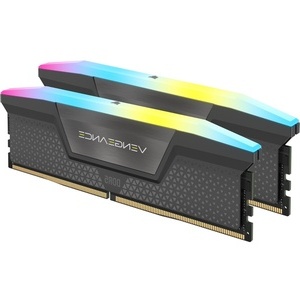 CMH16GX5M2B5200Z40 - Corsair Vengeance RGB - Kit mémoire 16GB (2x8) DDR5-5200 CL40-40-40-77 gris