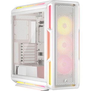 CC-9011299-WW - Corsair iCUE Link 5000T LX RGB White - Boîtier ATX blanc avec fenêtre