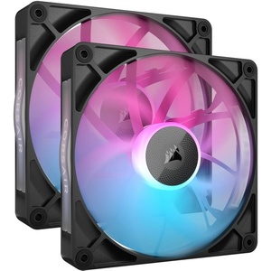 CO-9051020-WW - Corsair iCUE Link RX140 RGB - Pack de 2 ventilateurs 140mm noir avec iCUE Link System Hub