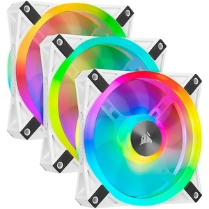 CO-9050104-WW - Corsair iCUE QL120 RGB PWM White - Pack de 3 ventilateurs 120mm blanc avec Lighting Node Core