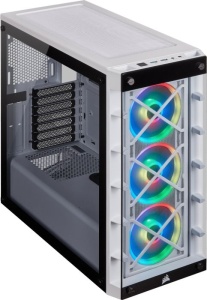 CC-9011189-WW - Corsair iCUE 465X RGB White - Boîtier ATX blanc avec fenêtre