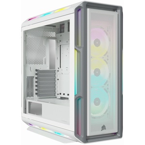 CC-9011231-WW - Corsair iCUE 5000T RGB White - Boîtier E-ATX blanc avec fenêtre