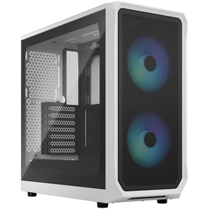 FD-C-FOC2A-04 - Fractal Design Focus 2 RGB White Tempered Glass Clear Tint - Boîtier ATX blanc avec fenêtre