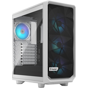 FD-C-MES2C-08 - Fractal Design Meshify 2 Compact RGB White Tempered Glass Clear Tint - Boîtier ATX blanc avec fenêtre