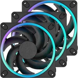 FD-F-MR1-1403 - Fractal Design Momentum 14 RGB Black - Pack de 3 ventilateurs 140mm noir