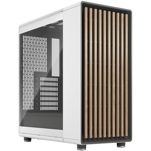 FD-C-NOR1C-04 - Fractal Design North Chalk White Tempered Glass Clear Tint - Boîtier ATX blanc avec fenêtre