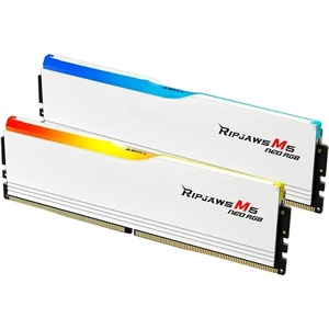 F5-6000J3636F32GX2-RM5NRW - G.Skill Ripjaws M5 Neo RGB - Kit mémoire 64GB (2x32) DDR5-6000 CL36-36-36-96 blanc