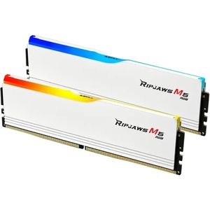 F5-6000J3238G32GX2-RM5RW - G.Skill Ripjaws M5 RGB - Kit mémoire 64GB (2x32) DDR5-6000 CL32-38-38-96 blanc