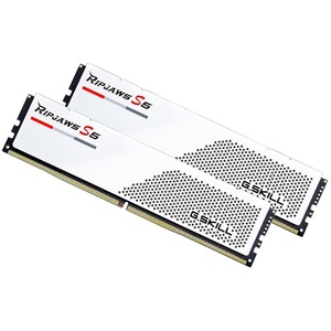 F5-5600J3636D32GX2-RS5W - G.Skill Ripjaws S5 - Kit mémoire 64GB (2x32) DDR5-5600 CL36-36-36-89 blanc