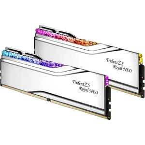 F5-6000J2636H32GX2-TR5NS - G.Skill Trident Z5 Royal Neo RGB - Kit mémoire 64GB (2x32) DDR5-6000 CL26-36-36-96 argent