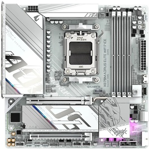 Gigabyte X870M Aorus Elite WIFI7 Ice - Carte mère AMD AM5 µATX X870 DDR5 Wi-Fi
