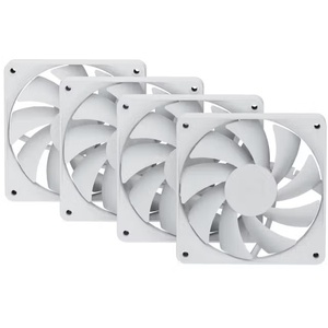 FAN-HYTE-FA12-WW-4 - Hyte FA12 Snow White - Pack de 4 ventilateurs 120mm blanc