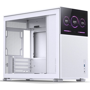 D31 MESH WHITE SC - Jonsbo D31 Mesh Screen White - Boîtier µATX banc avec fenêtre