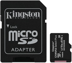 SDCS2/64GB - Kingston Canvas Select Plus 64GB - Carte microSD avec adaptateur SD (Class 10 - UHS-I - U1 - V10)