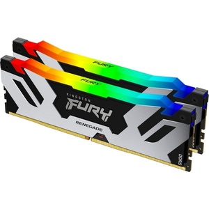 KF584CU40RSAK2-48 - Kingston Fury Renegade RGB - Kit mémoire 48GB (2x24) CUDIMM DDR5-8400 CL40-52-52 noir/argent