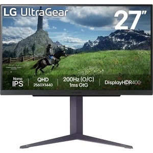 27GS85Q-B - LG UltraGear 27GS85Q-B - 27" QHD 16:9 1ms 180Hz IPS - 2x HDMI et DP