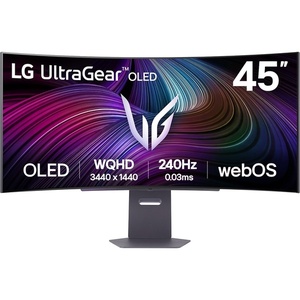 45GX90SA-B - LG UltraGear 45GX90SA-B - 44.5" WQHD incurvé 800R 21:9 0.03ms 240Hz OLED - 2x HDMI, DP et USB-C PD 65W