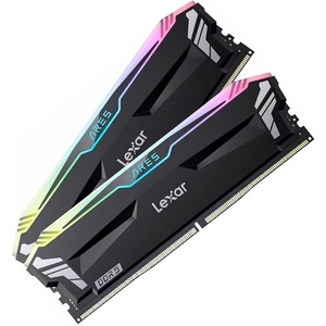 LD5EU016G-R6400GDLA - Lexar Ares RGB - Kit mémoire 32GB (2x16) DDR5-6400 CL32-38-38-76 noir - EXPO & XMP