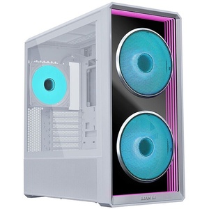 G99.LAN217INFW.00 - Lian Li Lancool 217 INF White - Boîtier E-ATX blanc avec fenêtre