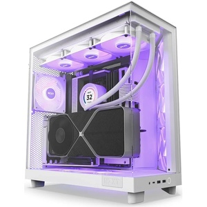 CC-H61FW-R1 - NZXT H6 Flow RGB White - Boîtier ATX blanc avec fenêtre