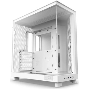 CC-H61FW-01 - NZXT H6 Flow White - Boîtier ATX blanc avec fenêtre