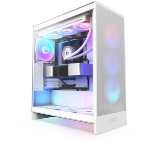 CM-H72FW-R1 - NZXT H7 Flow RGB (2024) White - Boîtier E-ATX blanc avec fenêtre