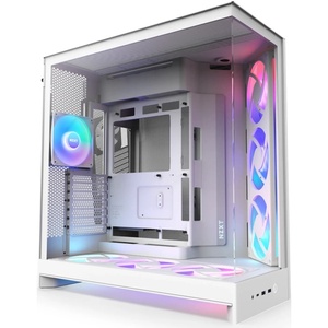 CM-H92FW-P1 - NZXT H9 Flow RGB+ (2025) White - Boîtier E-ATX blanc avec fenêtre