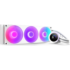 RL-KR360-W2 - NZXT Kraken Plus 360 RGB Matte White - Watercooling 360mm blanc mat