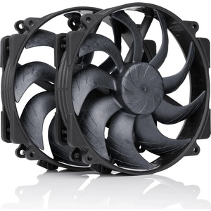 Noctua NF-A14x25r G2 PWM Sx2-PP chromax.black - Pack de 2 ventilateurs 140mm noir