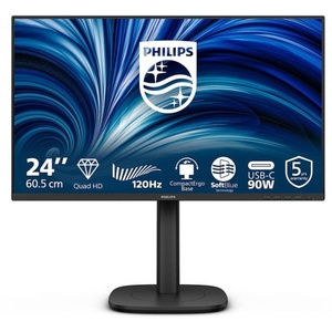 24B2U3601/00 - Philips 24B2U3601 - 23.8" QHD 16:9 4ms 120Hz IPS - HDMI, DP et USB-C (DP Alt Mode et PD 90W)