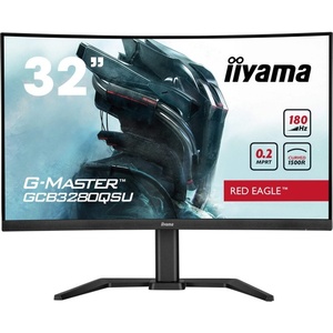 GCB3280QSU-B2 - iiyama G-Master GCB3280QSU-B2 Red Eagle - 31.5" QHD incurvé 16:9 0.2ms 180Hz VA - 2x HDMI et DP