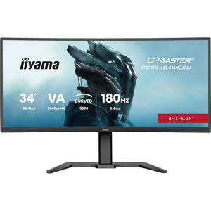 GCB3484WQSU-B1 - iiyama G-Master GCB3484WQSU-B1 Red Eagle - 34" WQHD incurvé 1500R 21:9 0.4ms 180Hz VA - 2x HDMI et DP