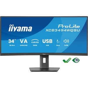 XCB3494WQSU-B1 - iiyama ProLite XCB3494WQSU-B1 - 34" WQHD incurvé 1500R 21:9 0.4ms 120Hz VA - 2x HDMI et DP