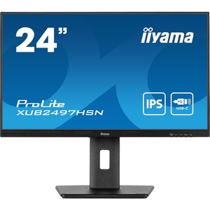XUB2497HSN-B2 - iiyama ProLite XUB2497HSN-B2 - 23.8" FHD 16:9 1ms 100Hz IPS - HDMI, DP et USB-C (DP alt mode et PD 65W)