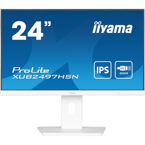 XUB2497HSN-W2 - iiyama ProLite XUB2497HSN-W2 - 23.8" FHD 16:9 1ms 100Hz IPS - HDMI, DP et USB-C (DP alt mode et PD 65W)