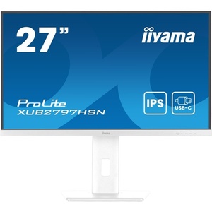 XUB2797HSN-W2 - iiyama ProLite XUB2797HSN-W2 - 27" FHD 16:9 1ms 100Hz IPS - HDMI, DP et USB-C (DP alt mode et PD 65W)