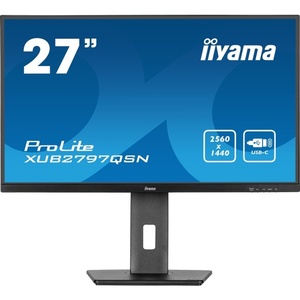 XUB2797QSN-B2 - iiyama ProLite XUB2797QSN-B2 - 27" QHD 16:9 1ms 100Hz IPS - HDMI, DP et USB-C (DP alt mode et PD 65W)